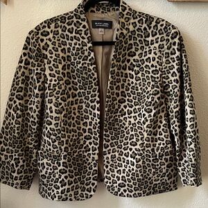 Black Label Animal Print Women's Blazer 18